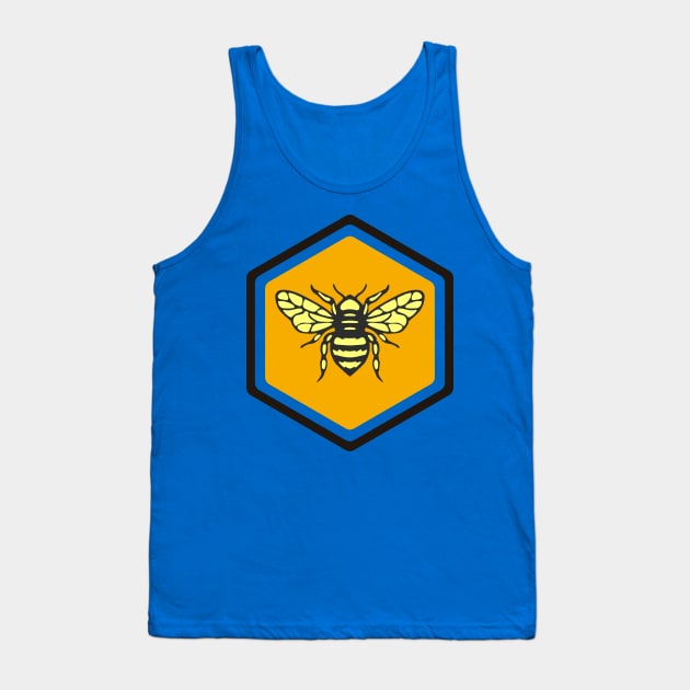 Honeybee in Honeycomb Tank Top by PCB1981